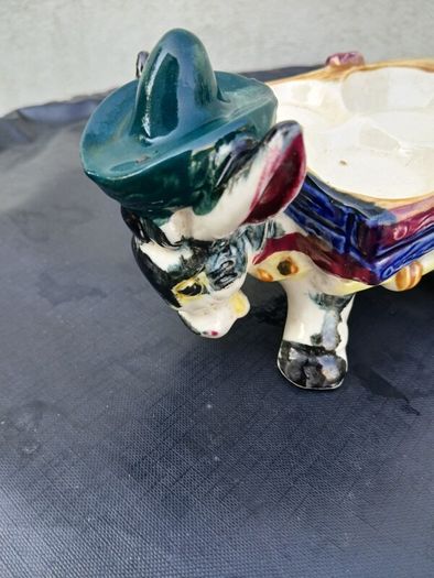 Vintage Donkey pulling Cart