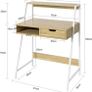Home Office Table Desk Computer Desk Workstation with Storage Shelf Image 4