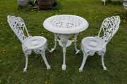 Cast Iron Garden Set x2 Ornate Style N