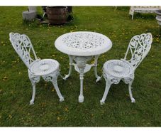 Cast Iron Garden Set x2 Ornate Style N