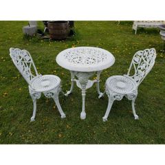 Cast Iron Garden Set x2 Ornate Style N
