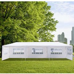 Rain and Sun Protection Marquee Gazebo Party Tent, Garden Tent, Waterproof Event Gazebo - 3 x 9 m, 9 x 3 m + 8 Side Panels