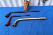 3 vintage wheel braces
