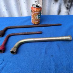 3 vintage wheel braces