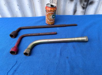 3 vintage wheel braces