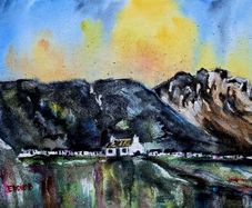 allihies beara peninsula watercolour