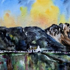 allihies beara peninsula watercolour