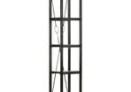 5-Tier Bookcase Black 40x30x180 cm Solid Mango Wood