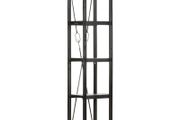 5-Tier Bookcase Black 40x30x180 cm Solid Mango Wood