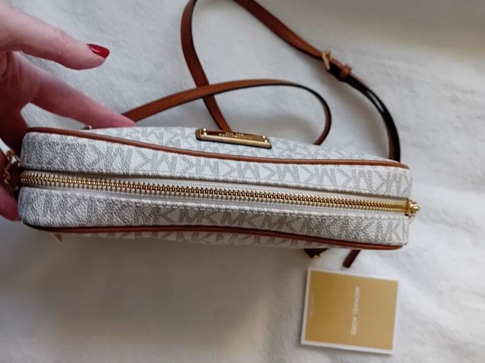 Michael Kors Jet Set Large Logo Crossbody Bag - Vanilla - BNWT RRP 295