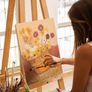 6 Set Blank Stretched Canvas Assorted Size Artist Canvas Multipack Canvases for Acrylic Oil Water Painting Image 2