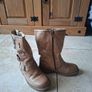 Leather boots from Next, distressed look, size 11 Jr. Image 2