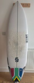 Smth Shapes 6ft2 Humanoid, 37L with fins, leash, cover