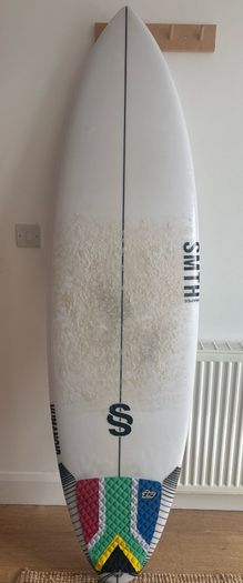 Smth Shapes 6ft2 Humanoid, 37L with fins, leash, cover
