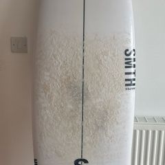 Smth Shapes 6ft2 Humanoid, 37L with fins, leash, cover