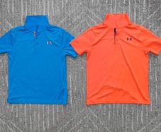 2 Under Armour boys polo shirts