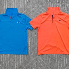 2 Under Armour boys polo shirts