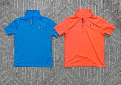 2 Under Armour boys polo shirts