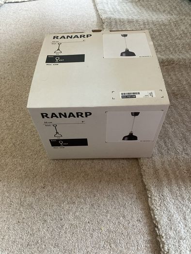 Black light pendant. Ikea Ranarp. BNIB