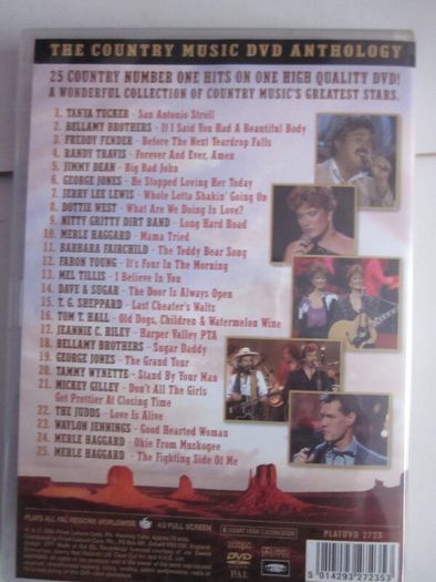 101 Country Greats Including 50 Number 1 Hits, 4 DVD's