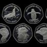 Falkland Islands Penguin 9 Coins 50 Pence 2 Sets UNC Image 2