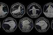 Falkland Islands Penguin 9 Coins 50 Pence 2 Sets UNC
