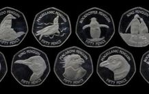 Falkland Islands Penguin 9 Coins 50 Pence 2 Sets UNC