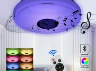 main image for ad 60W Smart LED Ceiling Light Lamp RGB Bluetooth Music Speaker Dimmable APP Remote