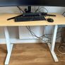 SANODESK Electric Standing Desk, 110 x 54cm, Height Adjustable, Maple Image 3