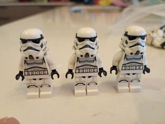 Lego star wars minifigure clone trooper 3 pieces