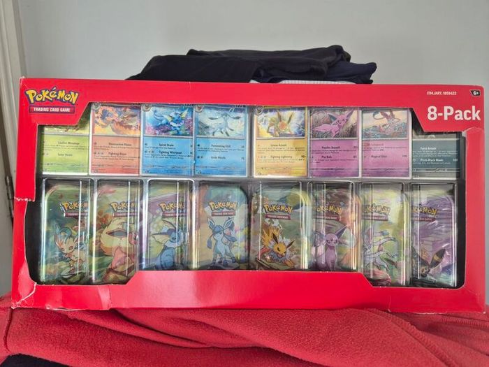 Pokemon Prismatic Evolutions Costco 8 Mini Tin Display