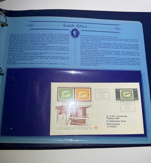 Stamps - Sir Rowland Hill 1979 First Day Covers Album - Great Historic Stamps + Europa 79