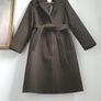 Warehouse Khaki Green Coat Size Uk 10 Image 3