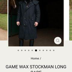 Mens Game Wax Coat
