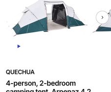 Decathlon 4-Person Blackout Pole Tent
