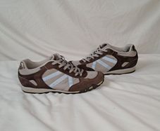 skechers athletic trainers size 5.5 eu 38.5 brown suade in excellent condition