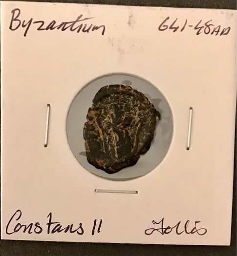 Byzantine Empire Emperor Constans II 641 AD Follis