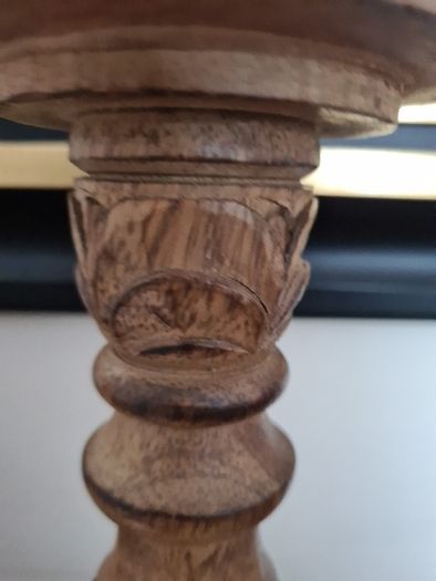 wooden candle holder