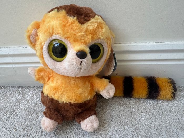 Yoohoo & Friends Baby Plush Lemur Racoon Monkey Approx. 21 cm. Used Please see photos