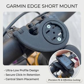 Garmin edge short mount with adapter