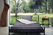 Double metal bed frame