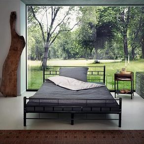 Double metal bed frame