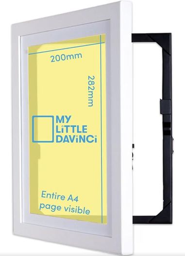 My Little DaVinci A4 White Wooden Picture Frame