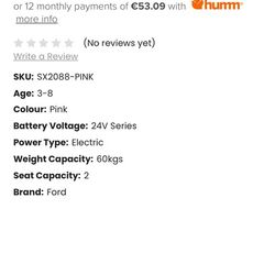 24v kids ford