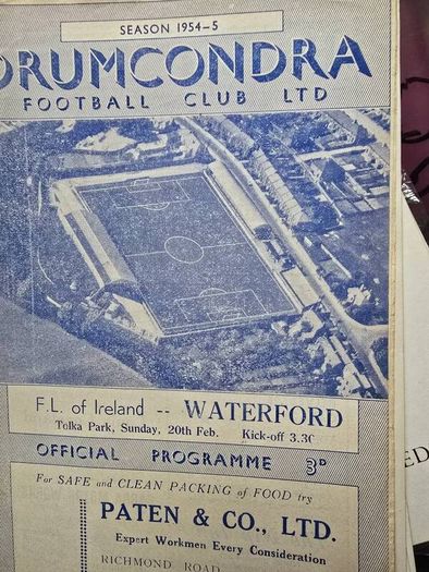 league of ireland old programmes