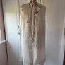 dress Bnwot 100% linen dress size 12 oatmeal with tie neck detail & lace base summer dress Image 6