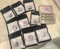 Brand New 9-Color Solid Glitter Nail Gel Palette Set