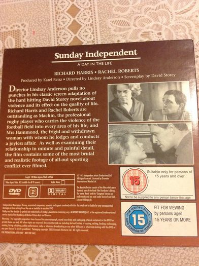 This Sporting Life.   DVD movie.