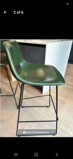 faux leather kitchen stools (4)