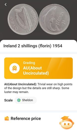 Ireland Excellent 1954 Florin 2s coin